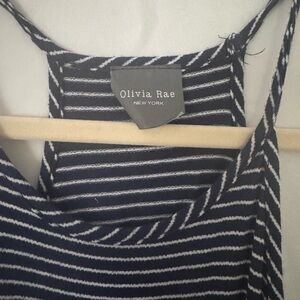 Olivia Rae Striped Navy and White Dress